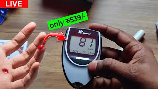 DrMorepen Glucose Monitor BG03 Demonstration Live Blood Test [upl. by Ailssa]