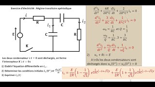 Exercice d’électricité  Régime transitoire apériodique [upl. by Dougherty133]