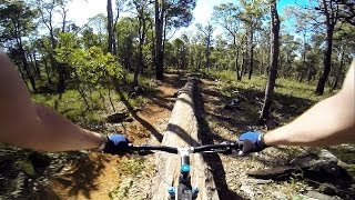 Kalamunda Circuit Mountain Biking  Mercury St Log Ride with GoPro [upl. by Niki893]