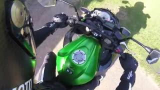 Kawasaki Z300 onboard X akrapovic sound with backfires winstonmoto [upl. by Adnorhs]