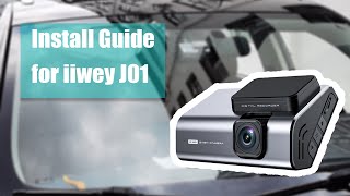 How to wire  install iiwey J01 dash cam [upl. by Mintun952]