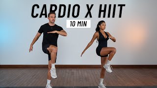 10 MIN CARDIO HIIT WORKOUT  ALL STANDING  Full Body No Equipment No Repeats [upl. by Allrud204]