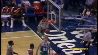 Larry Bird 1985 60pts vs Atlanta Hawks [upl. by Peder]