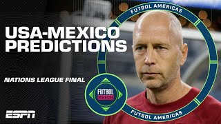 Futbol Americas crew disagree on USMNTMexico Concacaf Nations League final predictions 👀  ESPN FC [upl. by Gates]