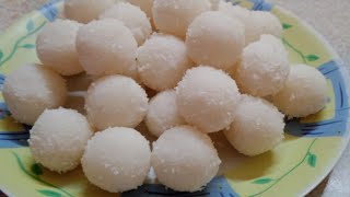 Bihu special  নাৰিকল লাৰু coconut ladoo recipe [upl. by Naujled]