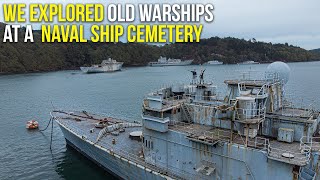 We explored old warships at a naval ship graveyard  ABANDONED [upl. by Enimassej46]