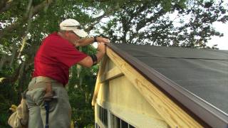 How to Install Roof Shingles on a Shed [upl. by Attekal]