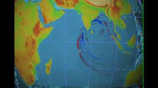 NOAA 2004 Indian Ocean Tsunami Simulation [upl. by Allerim]