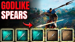 Assassins Creed Valhalla  The STRONGEST SPEARS and How To Get Them [upl. by Hassadah707]