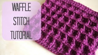 CROCHET How to crochet the Waffle stitch  Bella Coco [upl. by Eagle557]