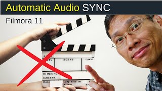 How To Sync Audio in Filmora 11 AUTOMATICALLY [upl. by Ferde435]