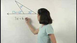 Exterior Angle Theorem  MathHelpcom  Geometry Help [upl. by Aniral]