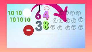 Borrowing subtraction  explained with animation useful mathematics animated with numbers [upl. by Dorlisa]