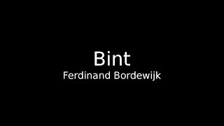 Ferdinand Bordewijk Bint [upl. by Jarlathus]