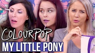 Unboxing ColourPop x MY LITTLE PONY Makeup Collection Beauty Break [upl. by Ativak]