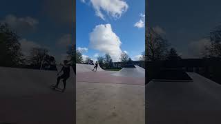 Half pipe practice skate skateboardingtricks skateboard [upl. by Alakcim787]