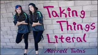 Taking Things Literal MUSIC VIDEO Merrell Twins [upl. by Emina]