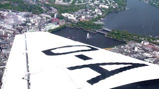 JU 52  Junkers  Nostalgischer Rundflug full round flight  824 Hafengeburtstag  Hamburg 2013 [upl. by Notniuq]