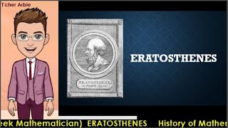 ERATOSTHENES｜Math History｜Greek Mathematician [upl. by Kcirdlek]