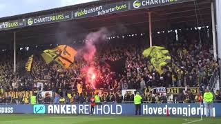 Lillestrøm fans in derby against Vålerenga [upl. by Ahseenyt829]