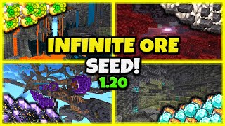 INFINITE DIAMONDS SEED In Minecraft Bedrock 120 [upl. by Tana]