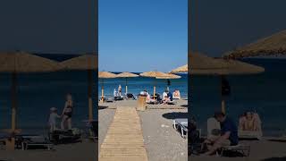 Myrina Beach Hotel Rhodos Greece 20240525  beach area 24 maja 2024 [upl. by Ettenyar]