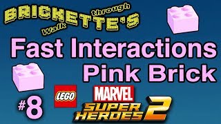 Fast Interactions Pink Brick LEGO Marvel SuperHeroes 2 Gwenpool 8 “Oscorp Escapade” Agent Venom [upl. by Yesrod52]