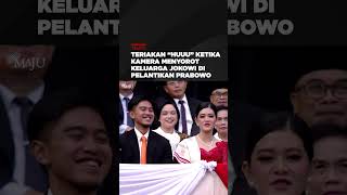 Teriakan “Huuu” Ketika Kamera Menyorot Keluarga Jokowi di Pelantikan Prabowo shorts [upl. by Gnilhsa762]