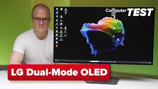 Bester GamingMonitor 32quot LG UltraGear DualMode OLED im Test [upl. by Eldred]