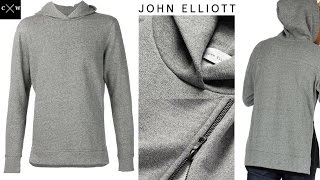 JOHN ELLIOTT  VILLAIN Hoodie Review amp Sizing  Dark Gray [upl. by Nayarb]