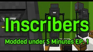 How To Automate AE2 Inscriber  Modded under 5 Minutes Ep 1 [upl. by Tomkins]