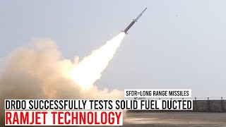 Drdo Successfully Tests Solid Fuel Ducted Ramjet Technology [upl. by Asir581]