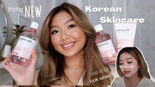 I made myself look white using KOREAN SKINCARE from Superdrug ✨  peptaronic [upl. by Nothgiel]