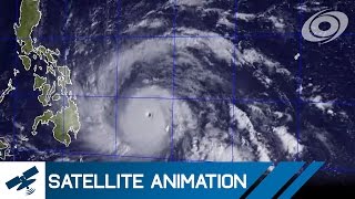 Typhoon Haiyan Yolanda  Satellite Imagery Timelapse Nov 410 2013 [upl. by Araldo733]