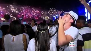 Réveillon 2016  Queima de fogos Copacabana HD 010116 [upl. by Nohtan]