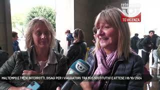 MALTEMPO E TRENI INTERROTTI DISAGI PER I VIAGGIATORI TRA BUS SOSTITUTIVI E ATTESE  18102024 [upl. by Argyres]