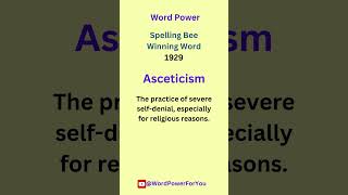 Asceticism Spelling Bee Winner 1929 [upl. by Squire]