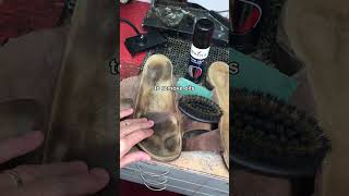 Birkenstock insoles looking yuk Heres how to clean them at home suedecleaning suedecare [upl. by Waylen]