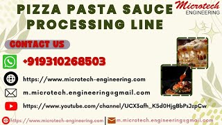 Pizza Pasta Sauce Processing Line Sauce Processing Machine Food Processing Line [upl. by Naillil]