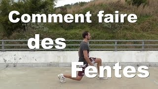 Pourquoi et comment faire des Fentes 4 variantes de base  Tutoriel [upl. by Chenee980]