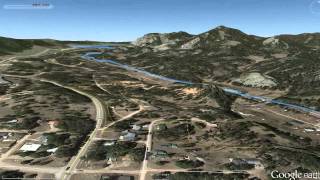 Mickelson Trail GoogleEarth Flyover Edgemont to Deadwood [upl. by Basir25]