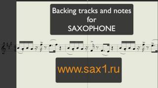 Syntheticsax  Night Walk Backing Track with Note for saxophone [upl. by Anair241]