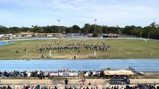 DeRidder High School Ambassadors in Blue 2023  Exhibition Performance at DeRidder Marching Festival [upl. by Doti]