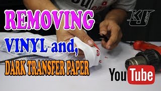 TUTORIAL Paano mag tanggal ng maling print sa t shirt  vinyl and DTP [upl. by Hsirk]