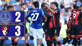 Everton 23 Bournemouth  Gwladys Street Reaction [upl. by Aleiram]