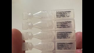 Cequa Eye Drops Unboxing cyclosporine ophthalmic [upl. by Salene474]