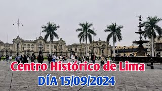 LIMA PERÚ 4K  ASÍ SE VE EL JR DE LA UNIÓN UN DOMINGO DE SEPTIEMBRE DE 2024 [upl. by Ellehcer]