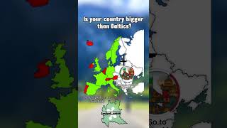 TheItalianMapper1 Is your country bigger than Baltics baltics map mapping collab geography [upl. by Aikcin]