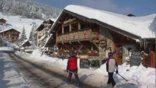 Pure Mountain Chalet Holidays  Skiing in French Alps Les Gets [upl. by Adias]