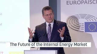 Sefcovic on the future of the European internal energy market [upl. by Rekcut972]